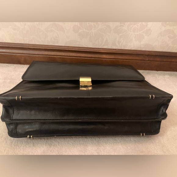 Vintage Genuine Leather Briefcase by Pedano (Made in Canada) - Picture 5 of 11